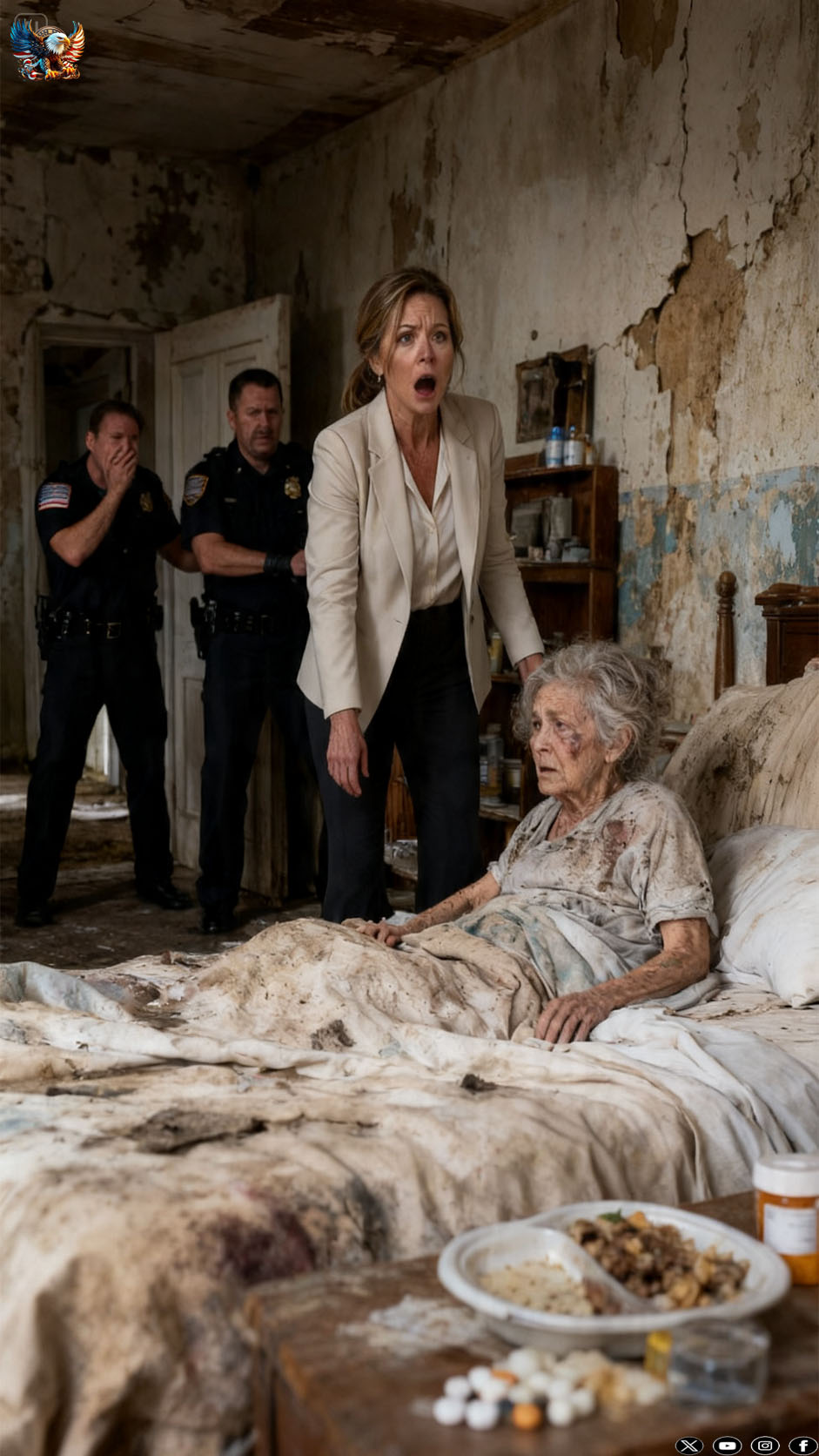 I came home from a business trip expecting silence, not a note from my husband: “Take care of the old woman in the back room.” When I opened that door, I found his grandmother barely alive. Then she grabbed my wrist and whispered, “Don’t call anyone yet. First, you need to see what they’ve done.” I thought I was walking into neglect. I had no idea I was stepping into betrayal, greed, and a secret that would destroy my entire marriage.