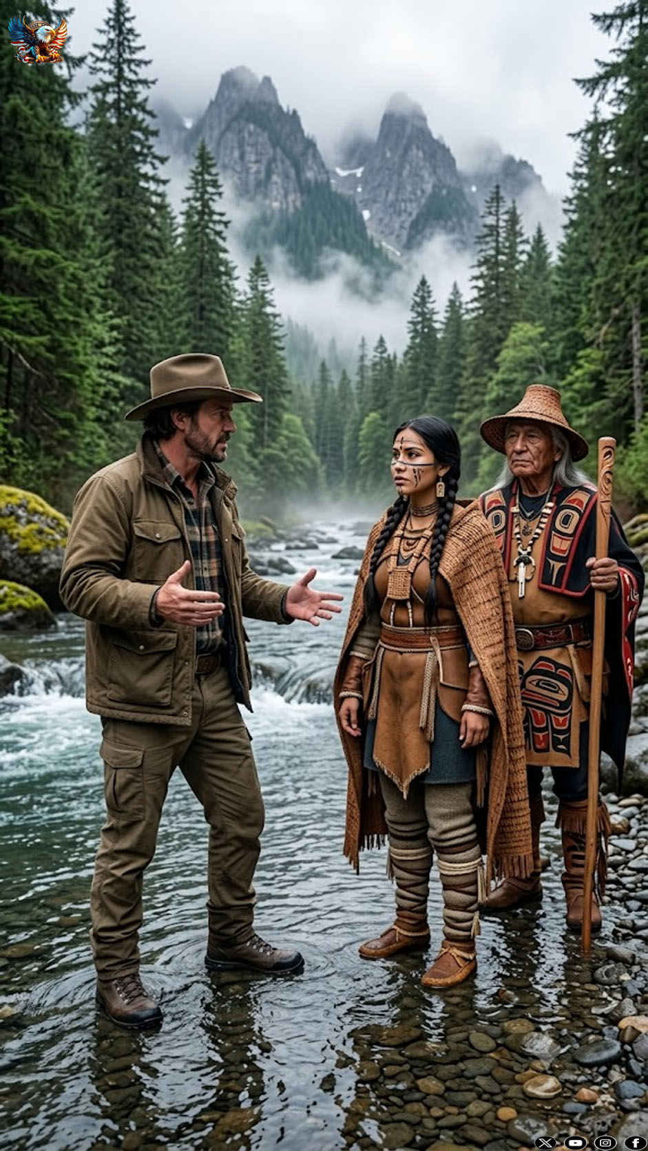 A cowboy mistakenly bathed in the sacred Apache river, and the chief sentenced him before the entire tribe: he had to marry his daughter… but no one imagined what she would do before dawn.