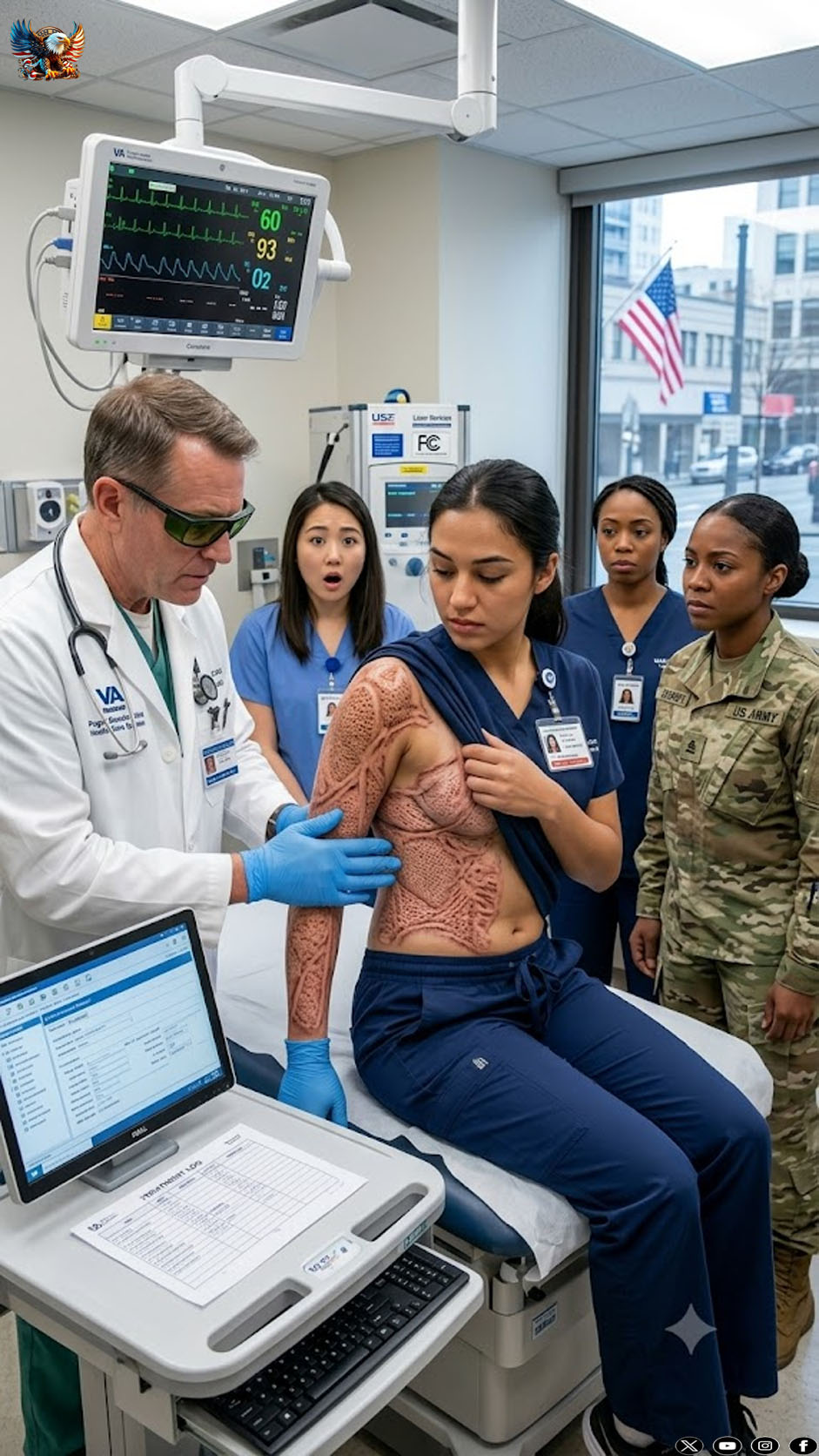 The doctor looked at my scars and decided I was broken, but before he could force me out of the Navy, the truth behind my time with the SEALs walked into that examination room—and what the Admiral revealed afterward made it clear that my scars weren’t proof of weakness, but evidence of a night the chain of command had never forgotten…