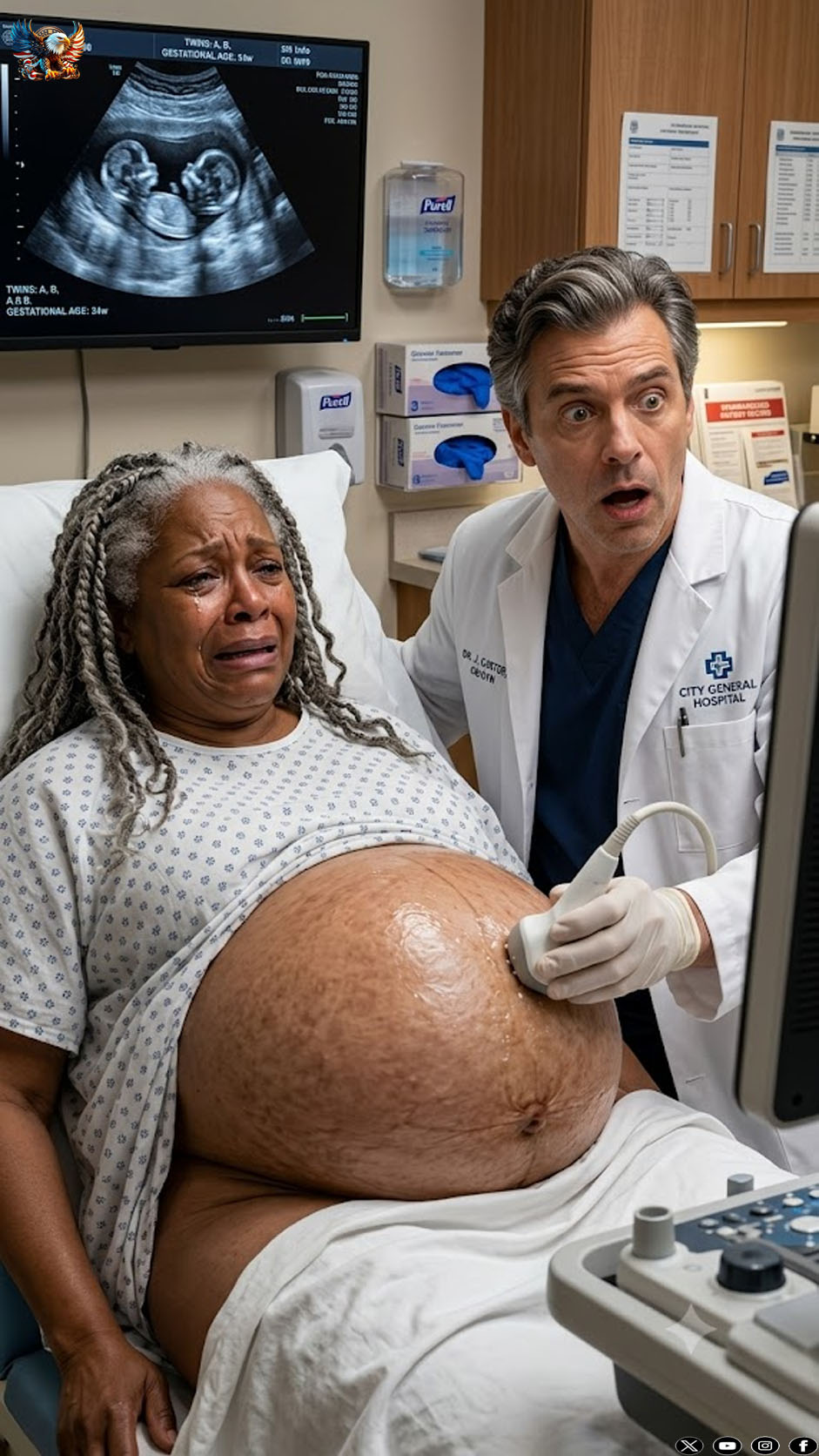 At age 66, Maria went to the gynecologist with a bag of diapers, claiming she was pregnant… but when the doctor saw the ultrasound images, he told her she had to have the fetus removed immediately.