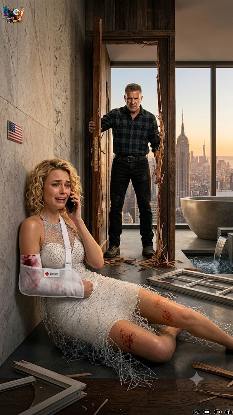 She Called the Most Feared Man When Her Husband Broke Down the Door