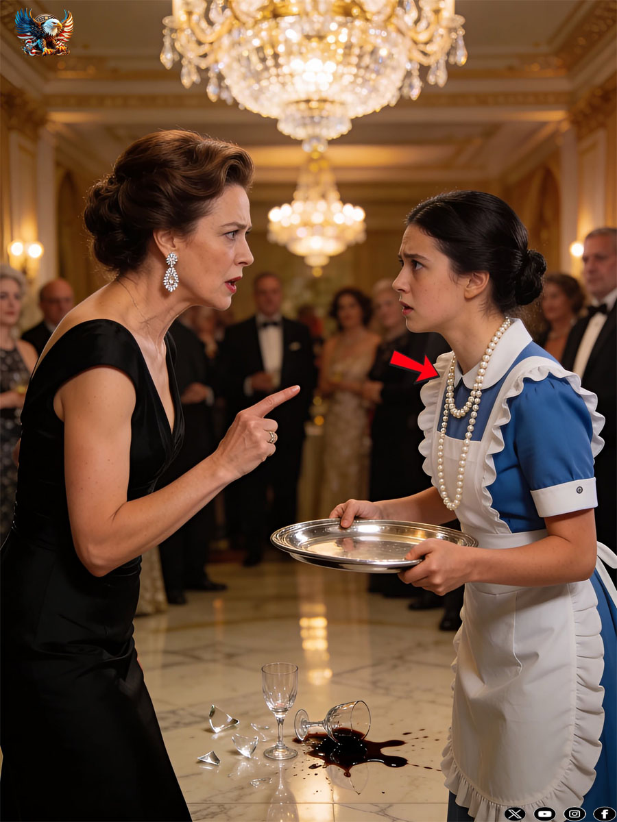 “That Necklace Belonged to My Daughter!” the Billionaire Screamed… Until the Maid Whispered Something That Made the Entire Room Go Silent