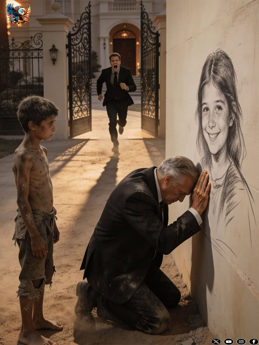 The Billionaire Stormed Outside Ready to Beat the Orphan Boy Drawing on His Wall… But What He Saw Made Him Drop to His Knees—and Uncovered a Truth That Shocked the Entire City