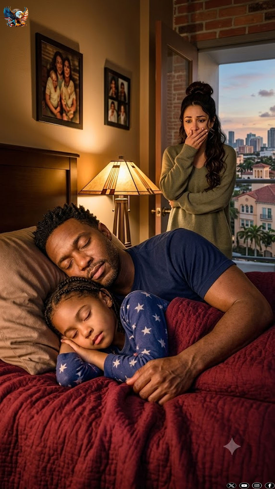 An eight-year-old girl sleeps alone, but every morning she complains that her bed feels “too small.” When her mother checks the security camera at 2 a.m., she breaks down in silent tears…