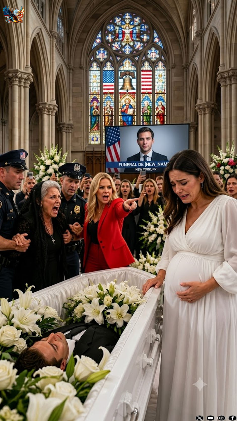 My husband was barely cold in his coffin, and my mother-in-law was already demanding the keys to our house. “Pack your bags, incubator,” she sneered, dropping a fake paternity test onto his casket.
