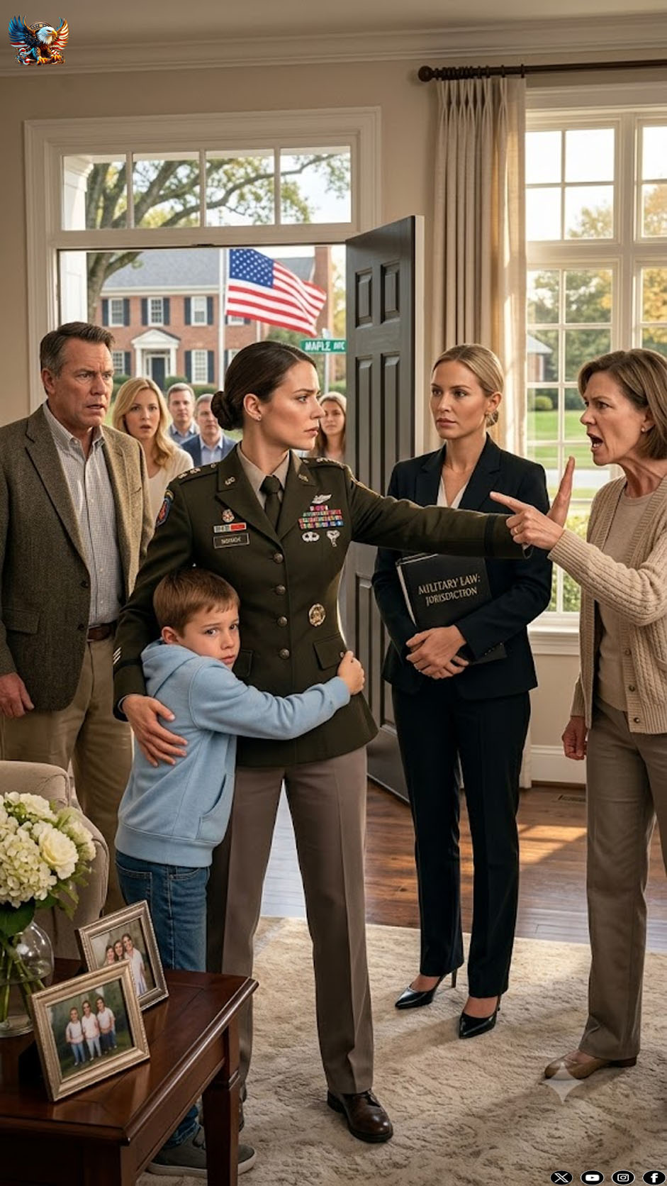 When Child Protective Services showed up to take my son, my sister couldn’t hide her smirk. She had spent months telling anyone who would listen that my Navy service made me an unfit parent. Instead of fighting back or arguing, I quietly handed the caseworker three folders. That single move changed everything.