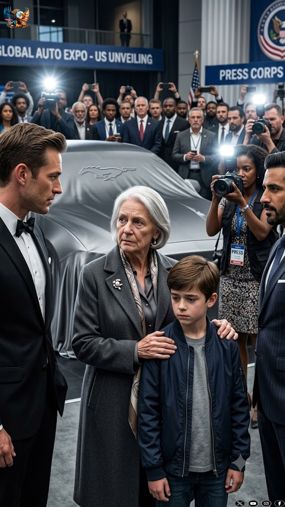 “This event is for VIP guests only,” they said, trying to kick a poor old woman and her grandson out of an expensive car exhibition and mocking them, until the woman pulled this out of her pocket…