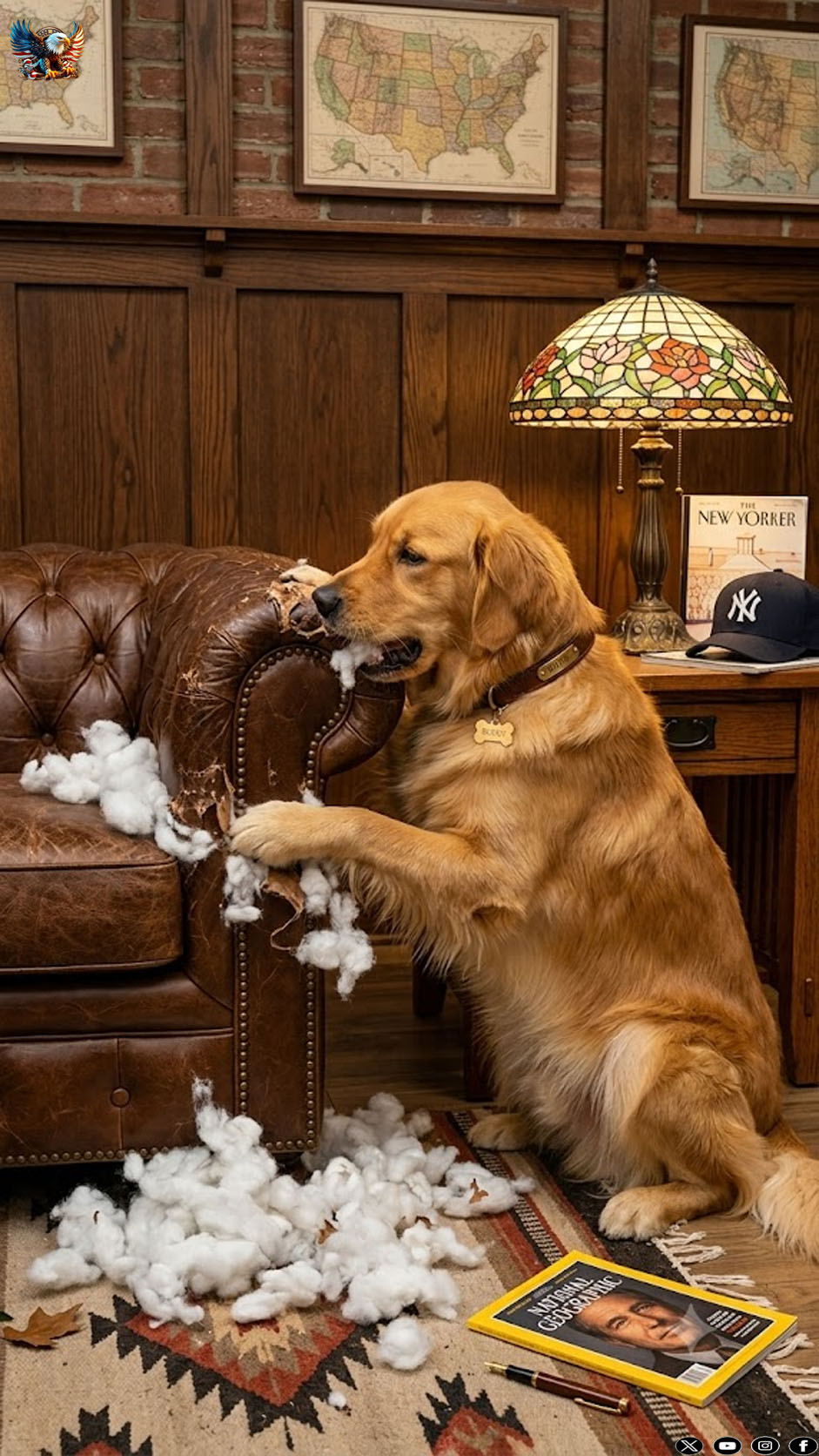 I bought a new couch, and my dog immediately started scratching and chewing on the armrest: I couldn’t take it anymore, I cut the fabric — and saw something horrifying inside the couch