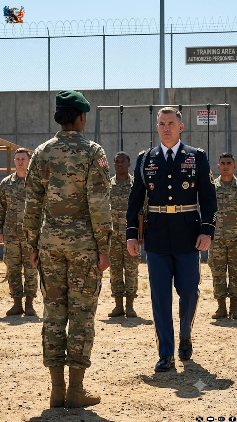 The colonel nicknamed Hammer, feared by everyone in the military academy, humiliated a young female recruit and forced her onto her knees in front of the entire company… but when the girl silently pulled THIS out of her pocket, the whole parade ground froze in shock