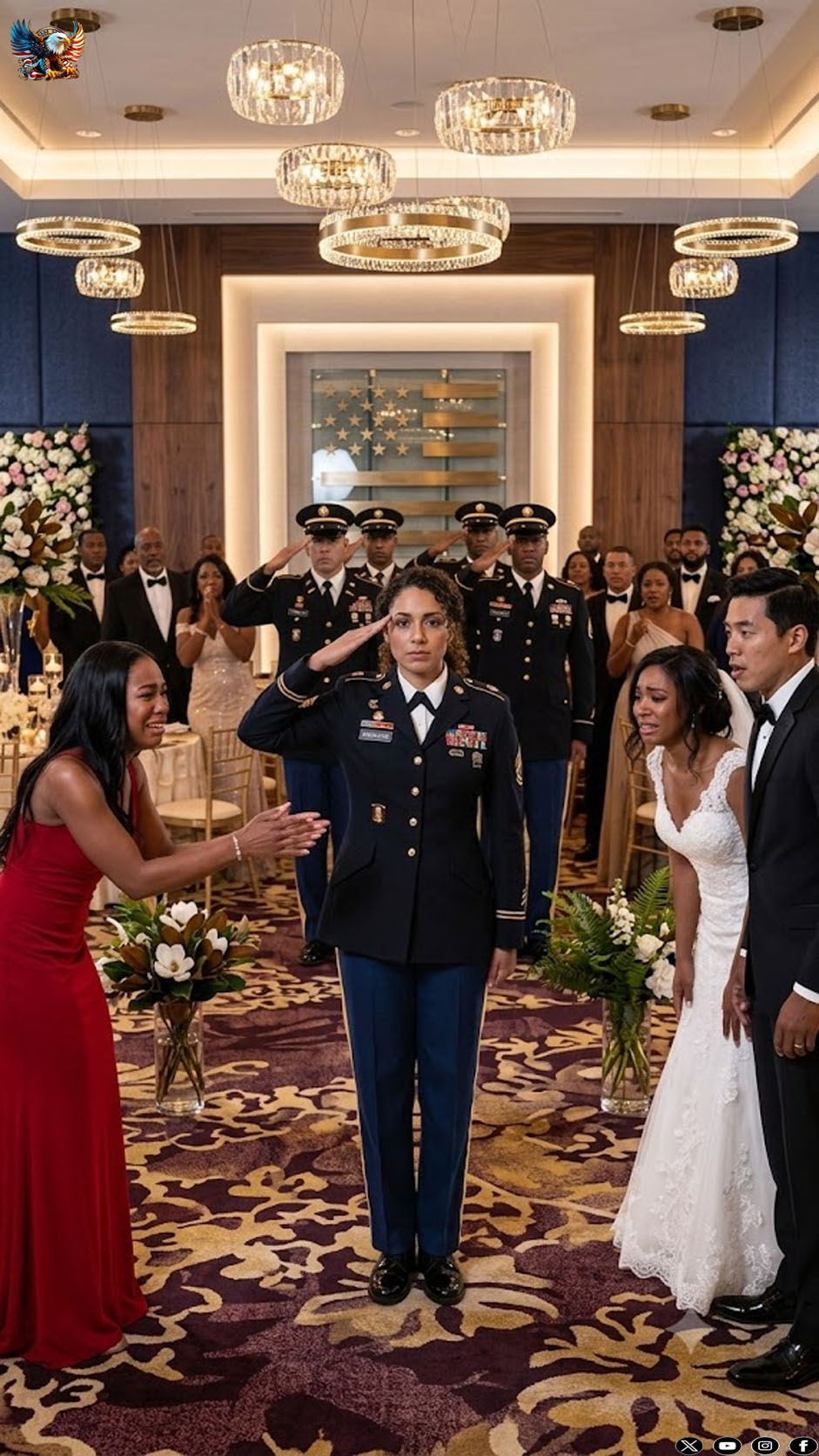 My parents refused to pay for my military college but gifted my sister an $80k BMW. At her luxury wedding, Mom pointed at my military uniform, spat, “Get out. A pathetic grunt like you ruins the elite aesthetic”. I didn’t say a word. But the billionaire groom went deathly pale. When he said how we met, my family could not hold smile anymore…