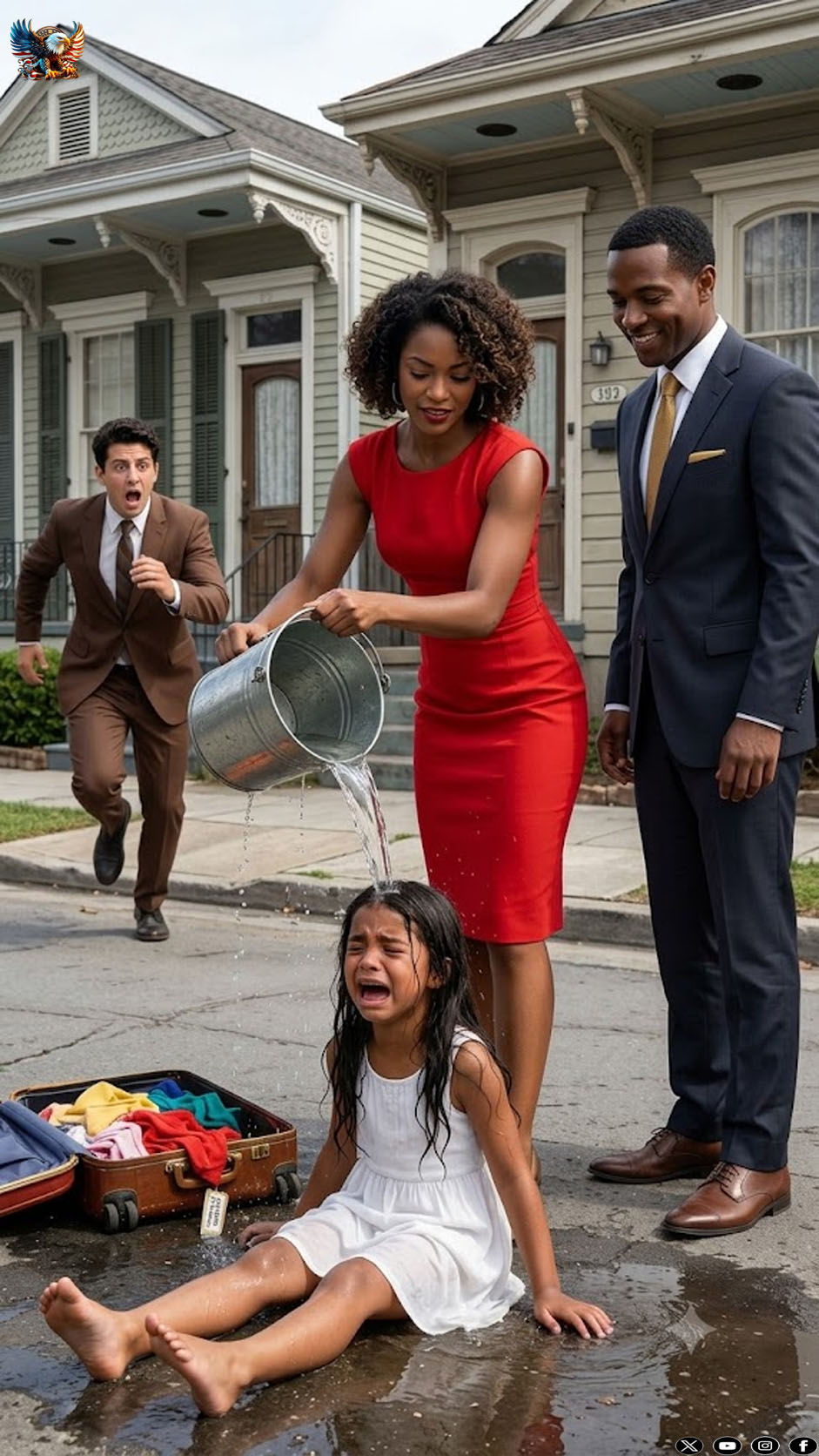 A little girl was kicked out of her home