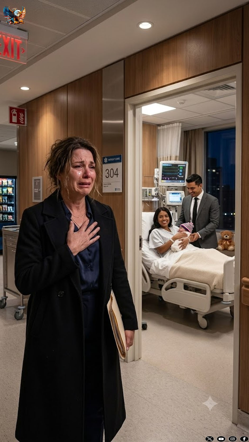 On the day I went to celebrate my sister’s newborn at Lakeside Medical Center, I heard my husband’s laugh behind a half-open door. “She still believes every word I say,” he told my mother, while my pregnant sister called my infertility their “blessing.” I walked away without a sound, drove home, opened our bank records… and by the time they texted me baby photos, I’d already turned their perfect little secret into my favorite court exhibit…..