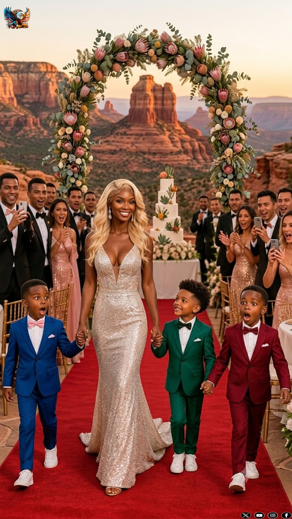 I took my 4-year-old triplets to my millionaire ex-husband’s wedding and his family’s reaction was chilling.