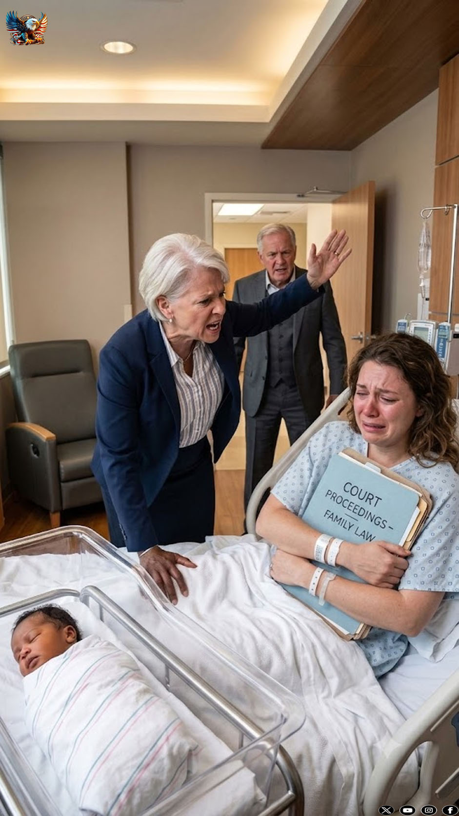 My mother-in-law slapped me after I lost our baby on the delivery table. “You’ve shamed this family—stop pretending!” she spat, humiliating me in front of my parents. My husband just stood there, silent. She kept pushing, louder and crueler—until my father stepped forward. “Touch my daughter again and see what happens.” What came next left everyone in that room stunned.