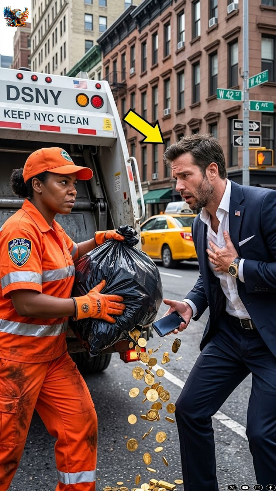 A millionaire sees his ex-girlfriend on a garbage truck… and is stunned to realize what he did to her.