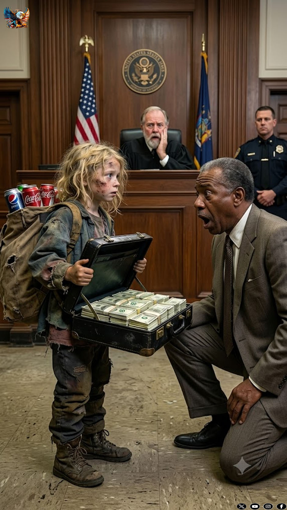 A young homeless girl stumbles upon a suitcase full of cash… but when she decides to return it to a billionaire, she discovers a secret that no one expected.