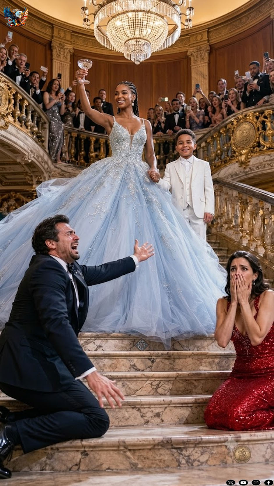 My husband spent months treating me like a ghost in my own home, leaving me kneeling in shattered porcelain while he proudly took his mistress to the city’s biggest charity gala. He thought I was just his unstable, pathetic wife, ready to be discarded. He was convinced he had successfully broken my mind. Until I walked into the ballroom, and his entire world collapsed before everyone’s eyes.