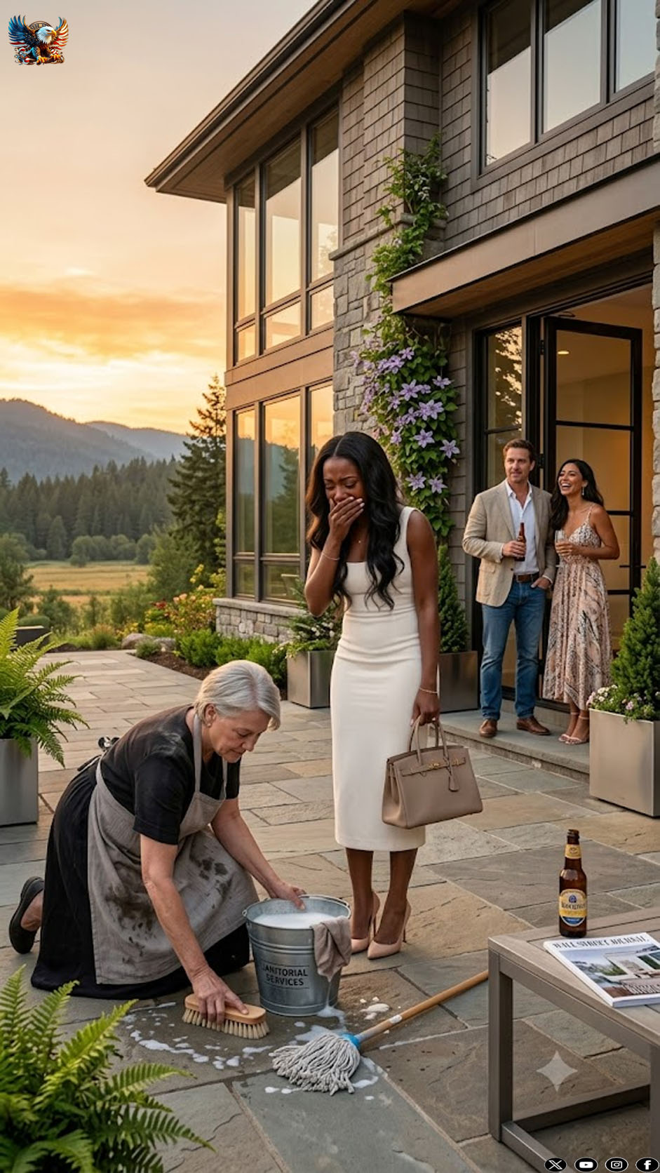 After 6 years working abroad, I came home to surprise my mom in the $600K house I bought her. My brother’s wife answered the door: “The maid is out back.” The maid was my mom