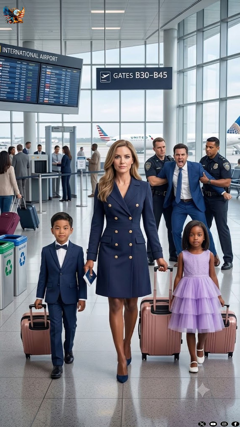 Eight minutes after signing our divorce papers, my ex-husband smirked. “You’ve got nothing left.” I quietly took our children’s passports and wished him happiness with his mistress. What he didn’t know was that the folder waiting for me on the way to JFK contained proof of every secret property, hidden account, and lie he’d buried for years…