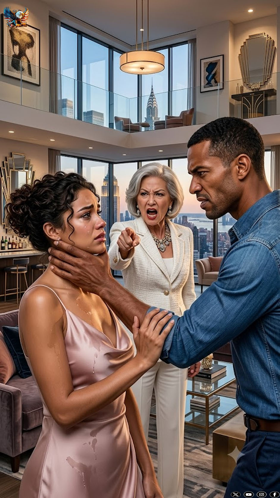 My husband rushed toward me, slapped me in front of everyone, and screamed, “Get out of my house! You have nothing here!” My mother-in-law smirked and called me a useless woman who should be grateful for their kindness.
