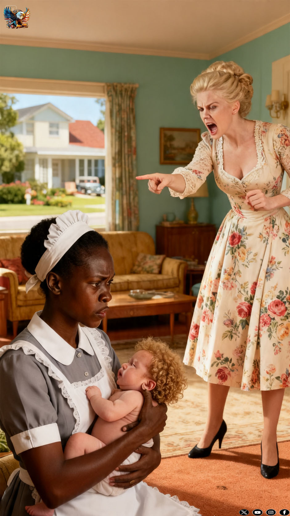 The slave girl’s baby was born with golden hair… and what the mistress shouted in the room changed everything!