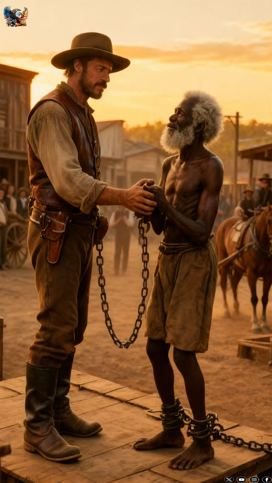 They mocked him for buying the oldest slave at an auction; his next action silenced them all.