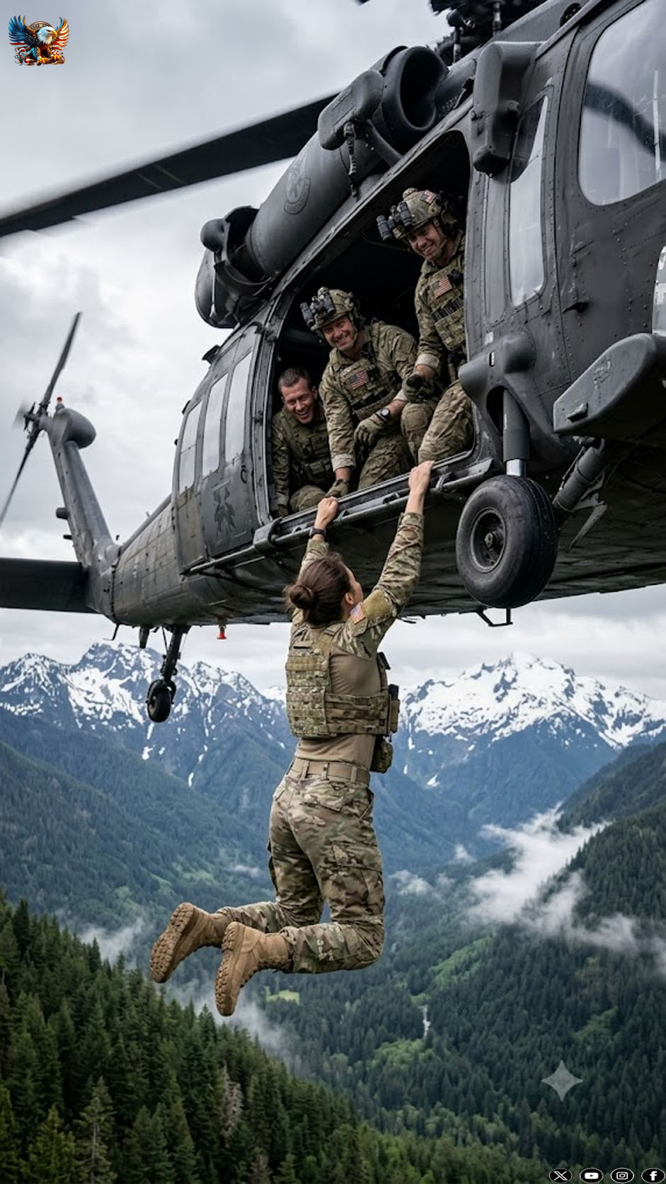 The soldiers pushed their commander, a female captain, out of a helicopter because they refused to obey her; but none of them could have imagined how this cruel act would end
